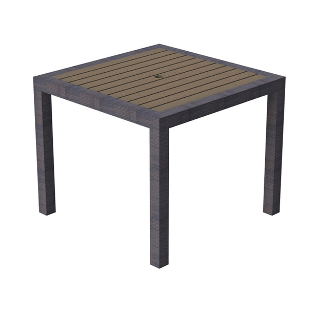 Marbella Square Dining Table with Alumiwood Top