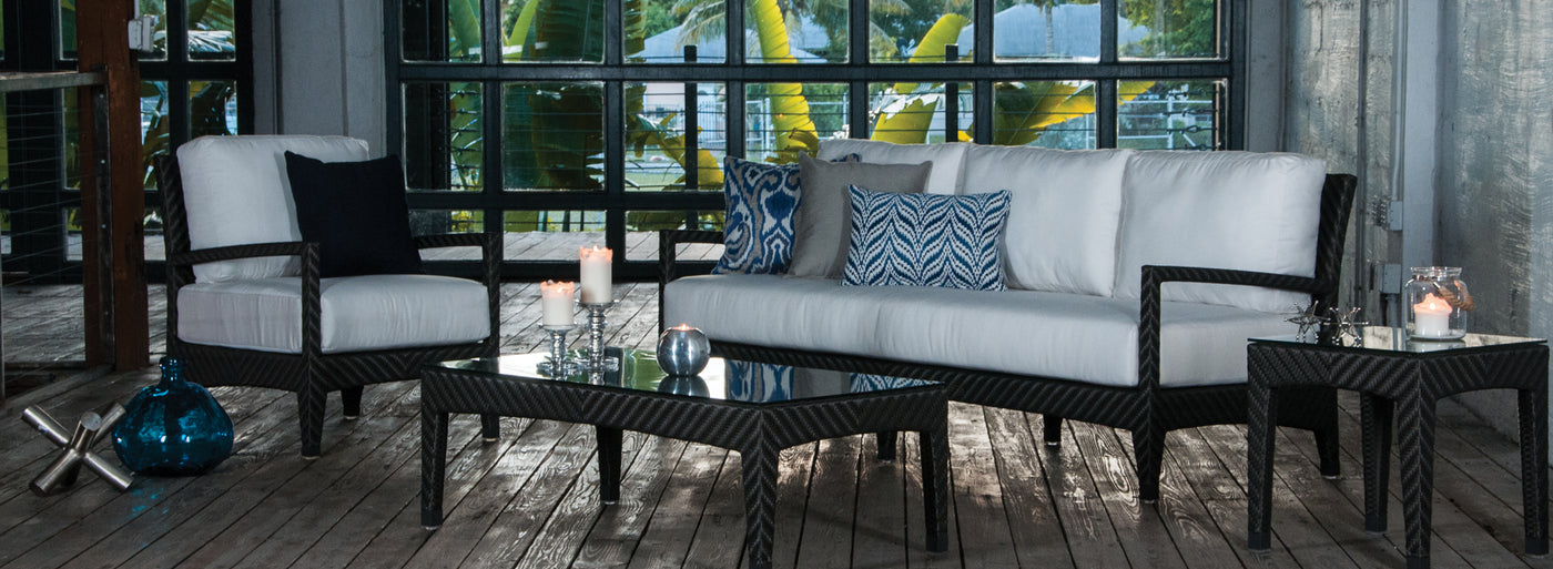 Savannah collection of outdoor furniture.