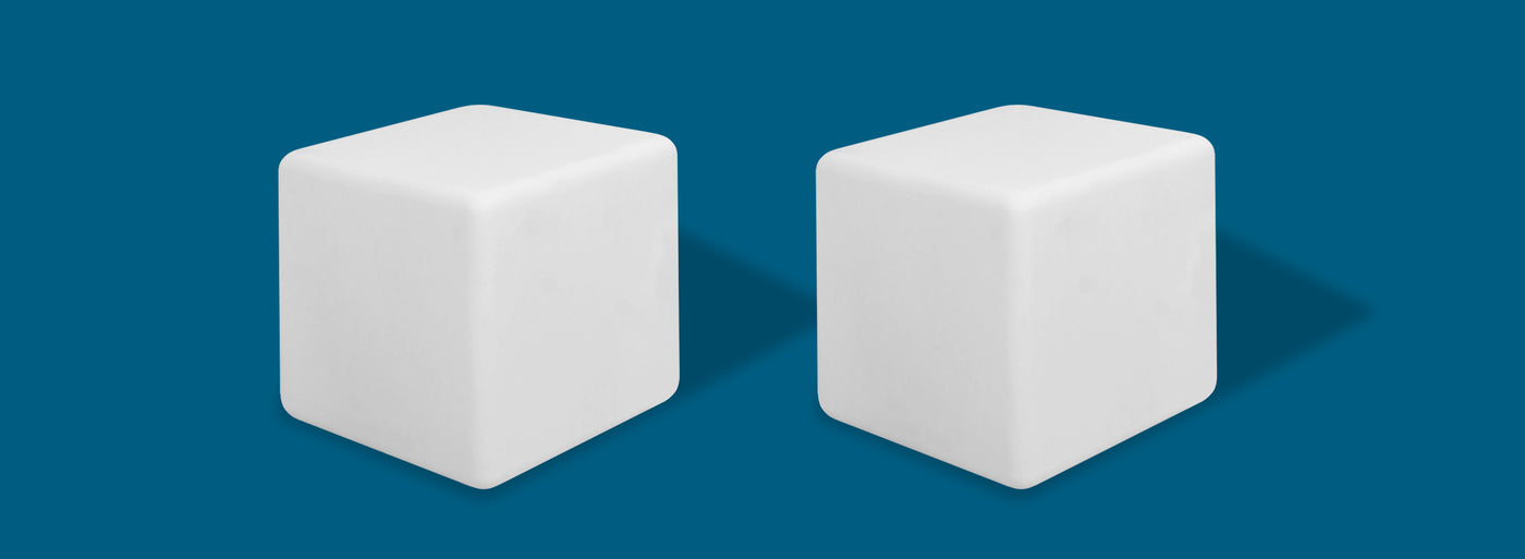 Cube outdoor plastic stools