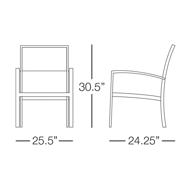 Kannoa Dominica Armchair size