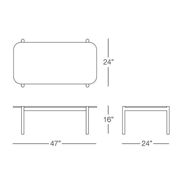 Dream Rectangle Coffee Table – KANNOA | Commercial and Hospitality ...