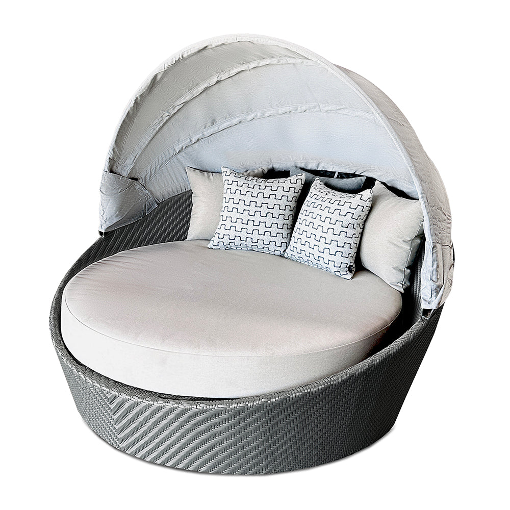Hallo Round Daybed with Canopy – KANNOA | Commercial and