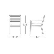 Cali Dining Chair with Arms