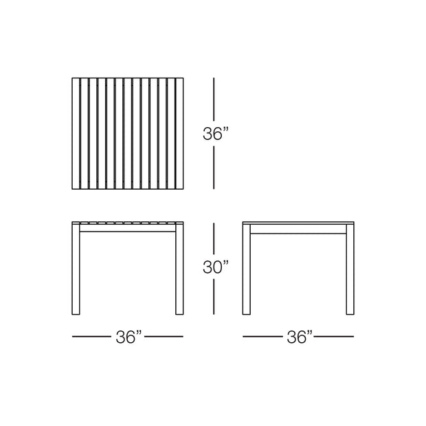 Cali Square Dining Table