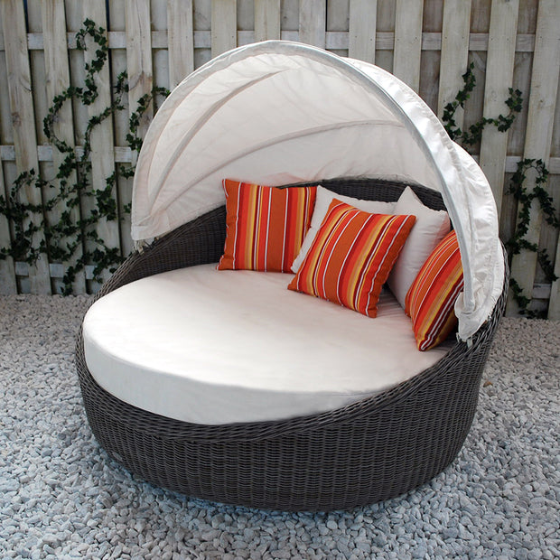 Patio Daybed With Circle Round Lounger Daybed Cushion Round