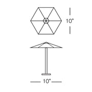 Hexagon Umbrella Classic 10'