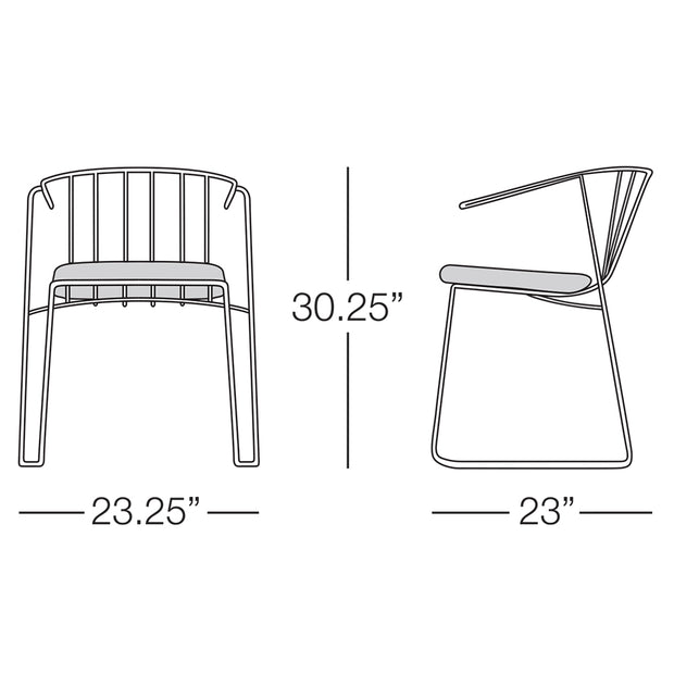 Intercoastal Dining Chair with Arms