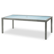 Marbella 84" x 40" Rectangular Dining Table - Silver