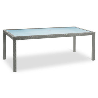 Marbella 84" x 40" Rectangular Dining Table - Silver