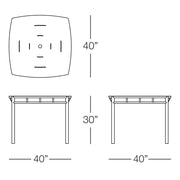 Oslo Square Dining Table