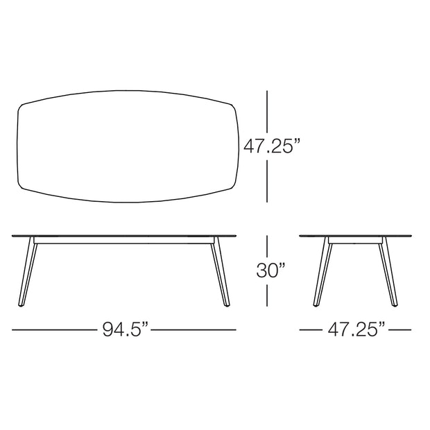 Santorini Rectangular Dining Table