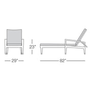 Savannah Chaise Lounge with Arms