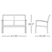 Saint Lucia Loveseat