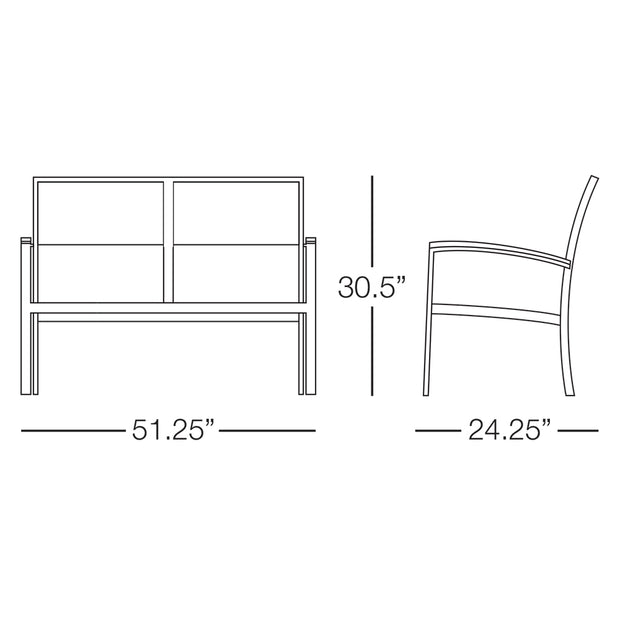 Saint Lucia Loveseat