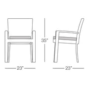Senna Dining Chair with Arms