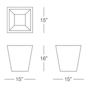 Splendour Small Square Pot