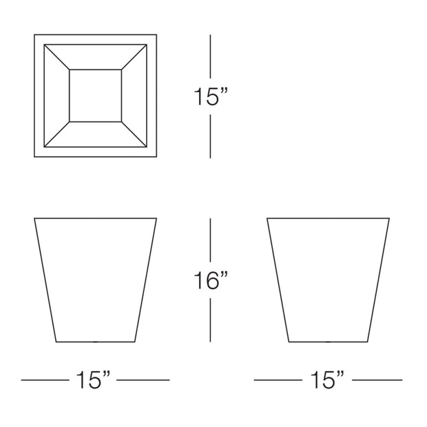 Splendour Small Square Pot