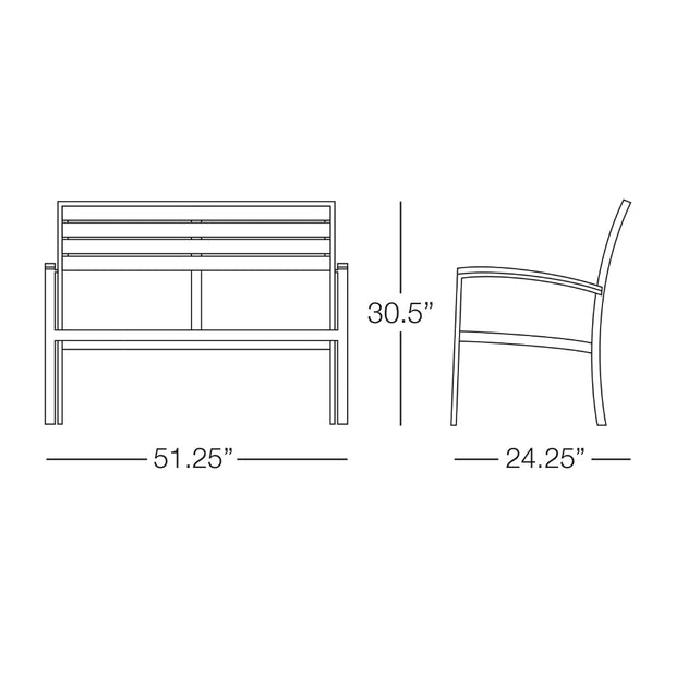 Saint Barts Loveseat