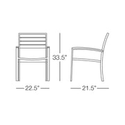 Saint Barts Dining Chair with Arms