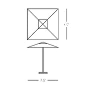 Square Umbrella 7.5"