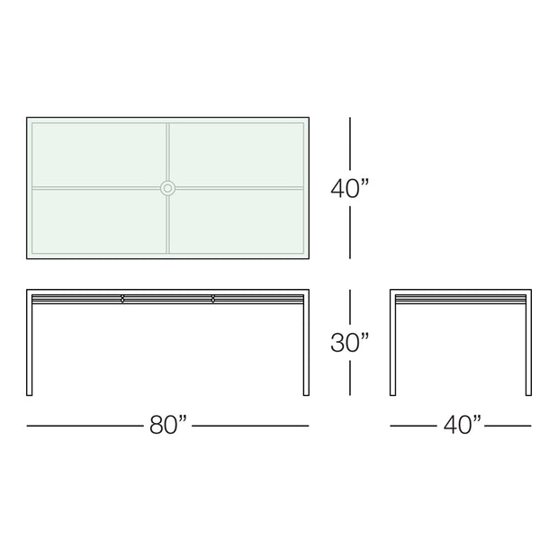 Toledo Dining Table | 80 inches